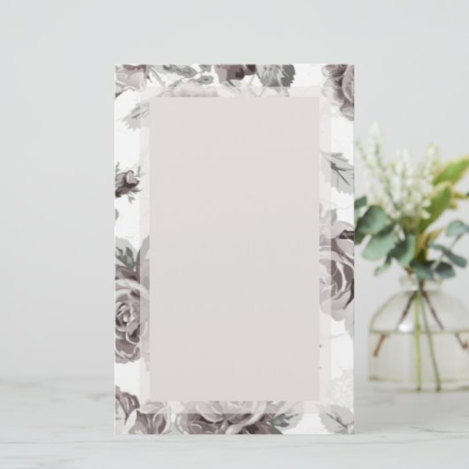 Rosa Rosenholzpartei Briefpapier (Stehend Vorderseite)