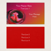 Rosa Rosenknospe Abstrakte Blume Kunst, Dichtung u (Vorne & Hinten)