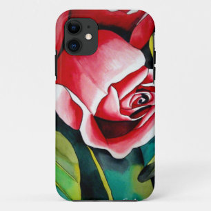 Rosa Rosenknospe Aquarellmalerei Blume Case-Mate iPhone Hülle