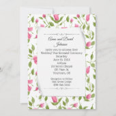 Rosa Rosenknospe-Design für die Vow-Erneuerung Einladung (Vorderseite)