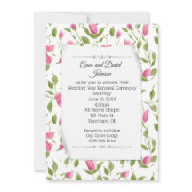 Rosa Rosenknospe-Design für die Vow-Erneuerung