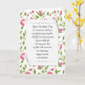 Rosa Rosenknospe für Hochzeit Karte (Gelbe Blume)