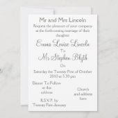 Rosa Rosenknospe Hochzeitseinladung Einladung (Rückseite)