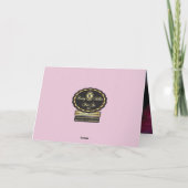 Rosa Rosenknospe Muttertagskarte Karte (Rückseite)