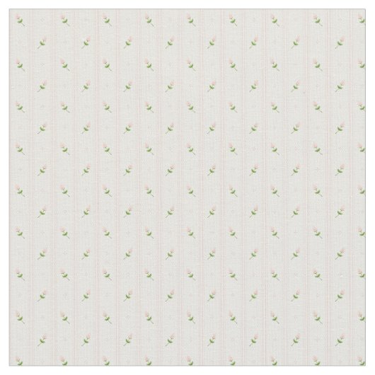 Rosa Rosenknospen mit Streifen Stoff (Nahaufnahme)