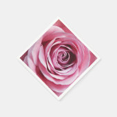 Rosa Rosenknospendetails, natürliche Blumengestalt Serviette (Ecke)