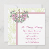 Rosa Rosenkreuz in liebenswertem Gedächtnis Einladung (Vorderseite)