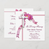 Rosa Rosenkreuz in liebenswertem Gedächtnis Einladung (Vorne/Hinten)