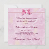 Rosa Rosenkreuz in liebenswertem Gedächtnis Einladung (Rückseite)