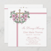 Rosa Rosenkreuz in liebenswertem Gedächtnis Einladung (Vorne/Hinten)