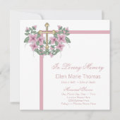 Rosa Rosenkreuz in liebenswertem Gedächtnis Einladung (Vorderseite)