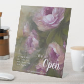 Rosa Rosenladen Sockelschild (In Situ)