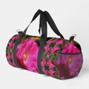 Rosa Rosenmalerei Blumenkunst Personalisiert Duffle Bag
