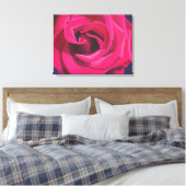 Rosa Rosenmalerei mit dunklem Hintergrund Leinwanddruck (Insitu (Schlafzimmer))