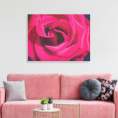 Rosa Rosenmalerei mit dunklem Hintergrund Leinwanddruck (Insitu (Wohnzimmer))