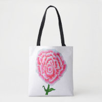 Rosa Rosenmalerei Tote Tasche