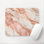 Rosa Rosenmarmor-Mauspad Mousepad (Mit Mouse)