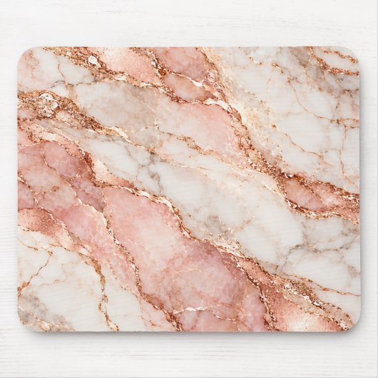 Rosa Rosenmarmor-Mauspad Mousepad (Vorne)