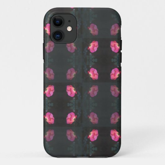 Rosa Rosenmuster Case-Mate iPhone Hülle (Rückseite)