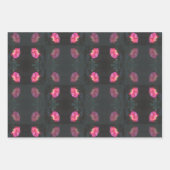 Rosa Rosenmuster Geschenkpapier Set (Vorderseite 3)