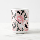 Rosa Rosenmuster Kaffeetasse (Mittel)