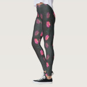 Rosa Rosenmuster Leggings (Links)