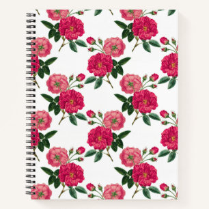 Rosa Rosenmuster Notizblock