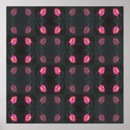 Rosa Rosenmuster Poster