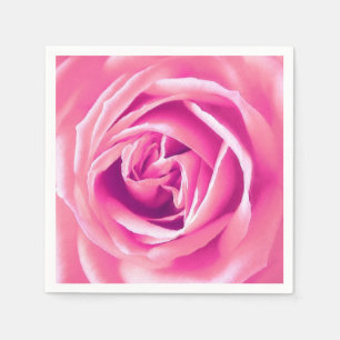 Rosa Rosenmuster Serviette