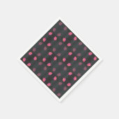 Rosa Rosenmuster Serviette (Ecke)