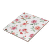 Rosa Rosenmuster, weiche Farbe, Fliese (Seite)