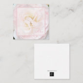 Rosa Rosennotiz Karte 2.5 x 2.5 (Vorne/Hinten)