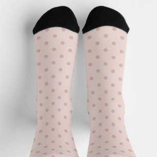Rosa Rosenpunkte Socken
