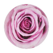 Rosa Rosenschleifscheibe Schneidebrett (Vorderseite)