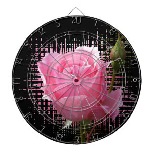 Rosa Rosenspritze Dartscheibe
