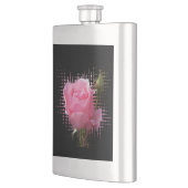 Rosa Rosenspritze Flachmann (Links)