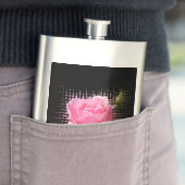 Rosa Rosenspritze Flachmann (Beispiel)