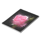 Rosa Rosenspritze Notizblock (Rotiert)
