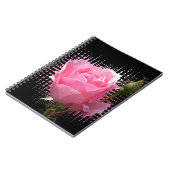 Rosa Rosenspritze Notizblock (Linke Seite)