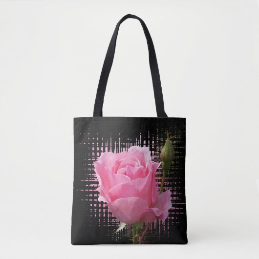 Rosa Rosenspritze Tasche (Vorderseite)