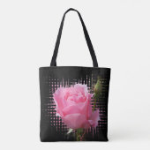 Rosa Rosenspritze Tasche (Rückseite)