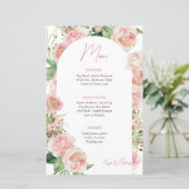 Rosa Rosenstöckchen Rosa Blumenkarte (Stehend Vorderseite)