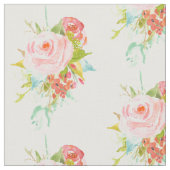 Rosa RosenWatercolor Stoff (Nahaufnahme)