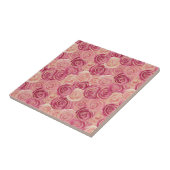 Rosa Rosenwirbel Glitter Nahtloses Muster Fliese (Seite)