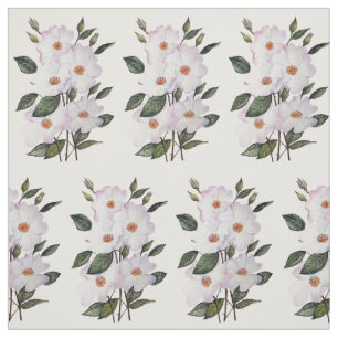 Rosa Roses Ballerina Aquarellbilder Stoff