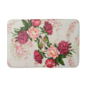 Rosa Roses Bath Mat Badematte (Vorderseite)