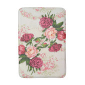 Rosa Roses Bath Mat Badematte (Vorderseite Vertikal)