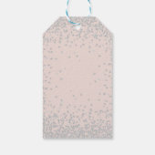 Rosa Roses Bläsernter Silberschmied Glitzer Sweet  Geschenkanhänger (Rückseite)