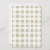 Rosa Roses Blumenblauer Regenschirm April Duschen Einladung (Rückseite)