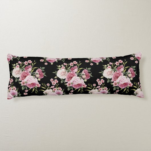 Rosa Roses Bouquet Kissen (Rückseite)